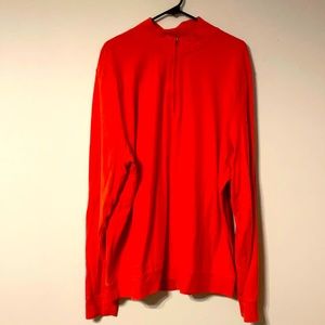 Orange Nordstrom 3/4 zip pullover XXL